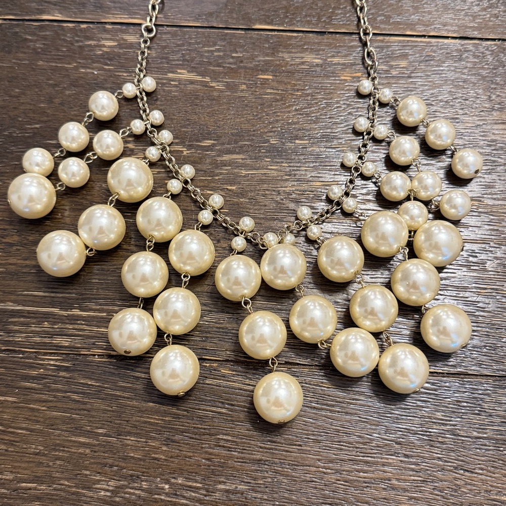 JCrew Statement Pearly Statement Necklace - Picture 2 of 3
